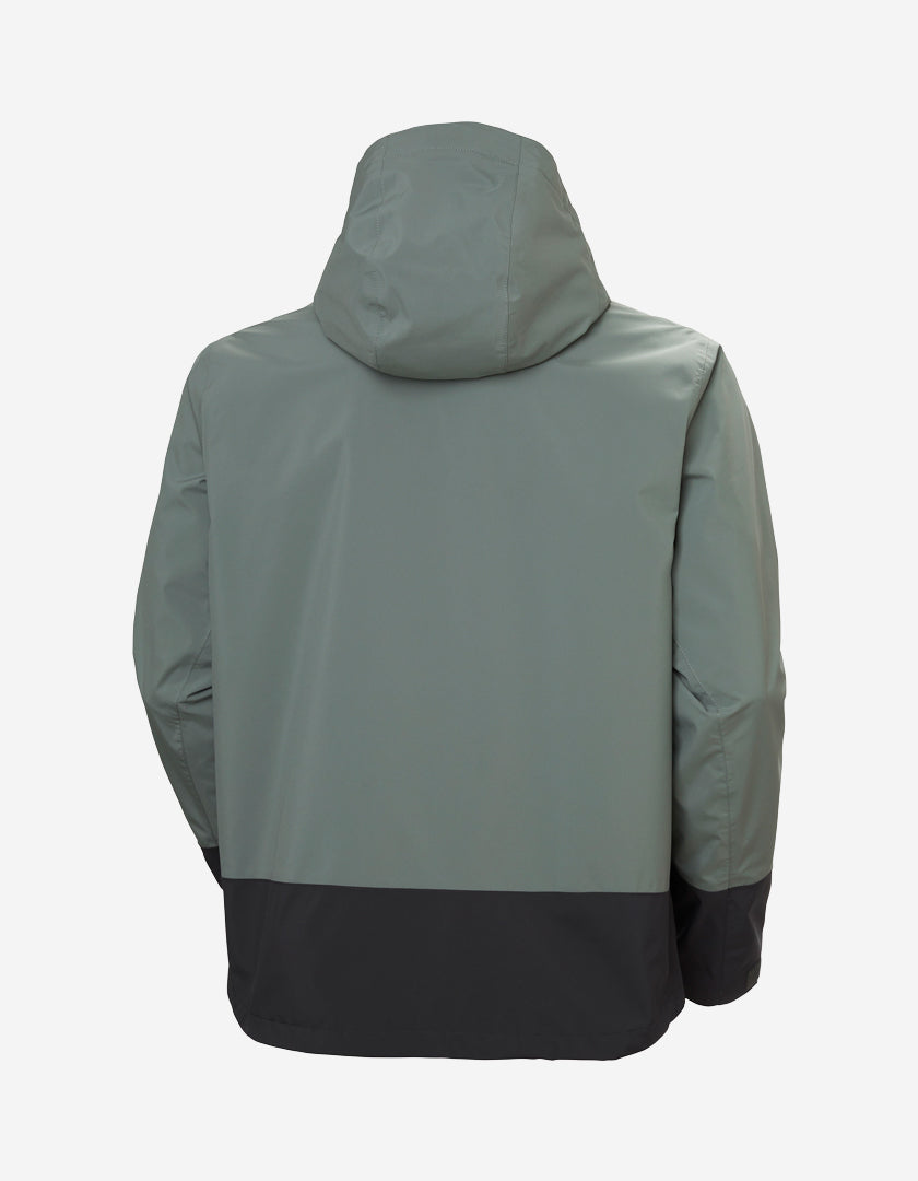 HH BLOCK HOODED JACKET, Grey Cactus
