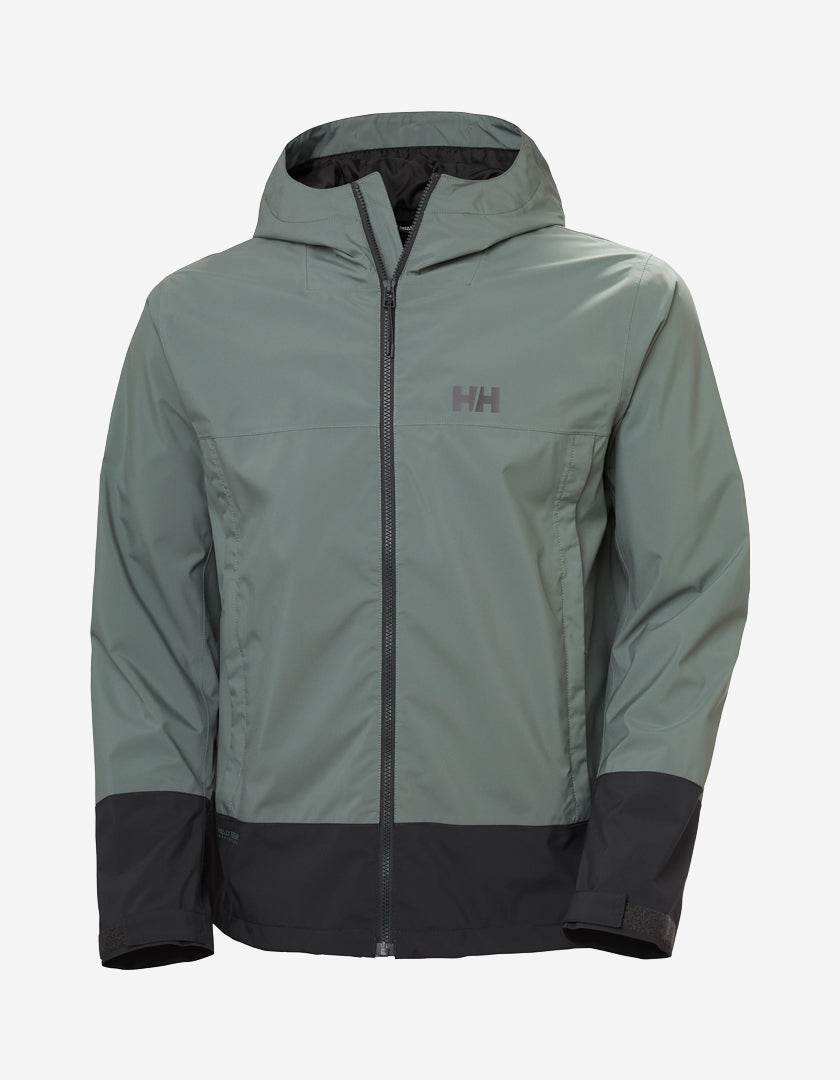 HH BLOCK HOODED JACKET, Grey Cactus