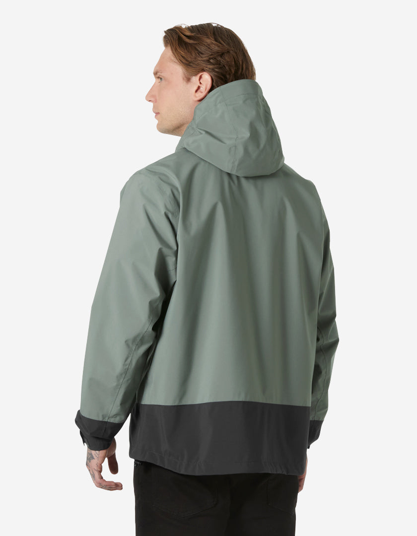 HH BLOCK HOODED JACKET, Grey Cactus