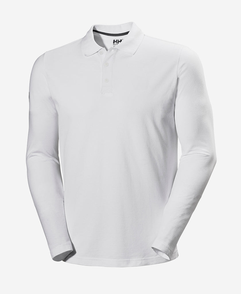 CREWLINE LS POLO, White