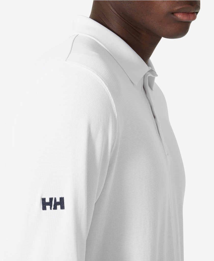 CREWLINE LS POLO, White