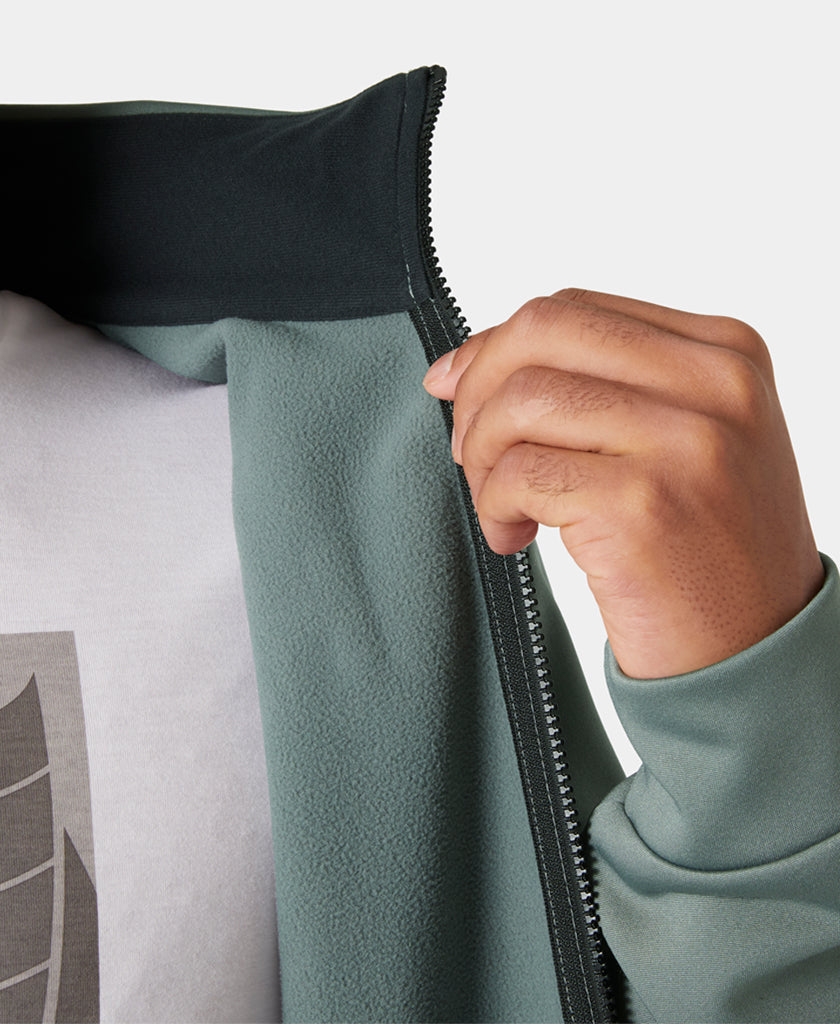 HP FLEECE JACKET 2.0, Grey Cactus