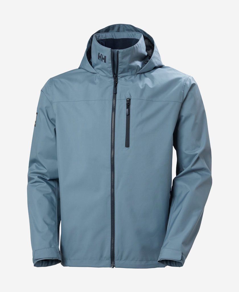 CREW HOODED JACKET 2.0, Washed Navy