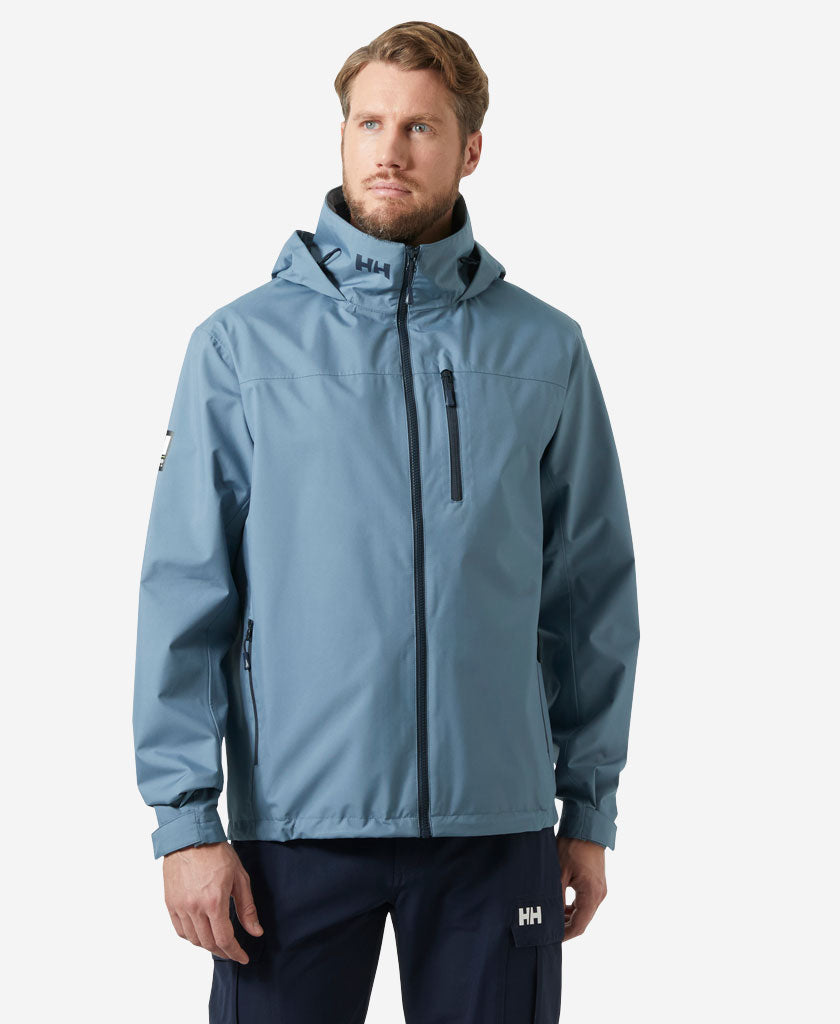 CREW HOODED JACKET 2.0, Washed Navy