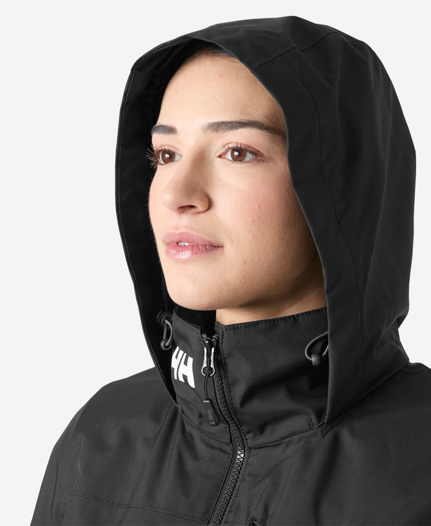 W CREW HOODED MIDLAYER JACKET 2.0, Black