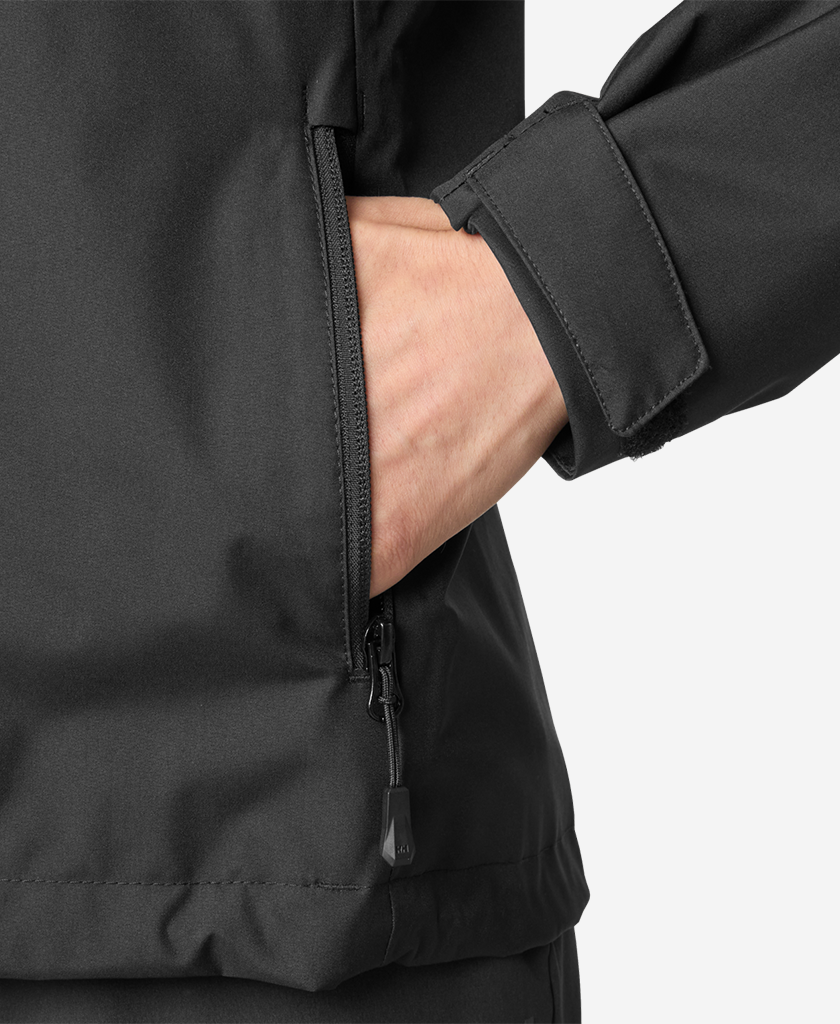 W CREW HOODED MIDLAYER JACKET 2.0, Black