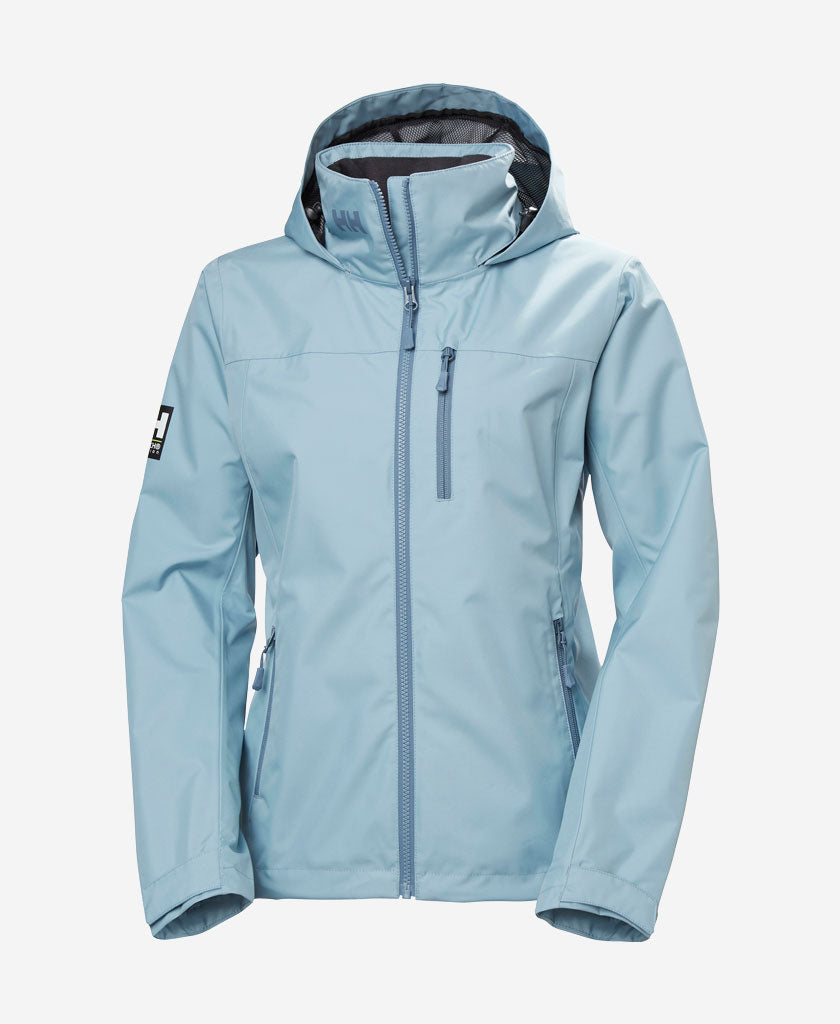 W CREW HOODED JACKET 2.0, Windy Blue