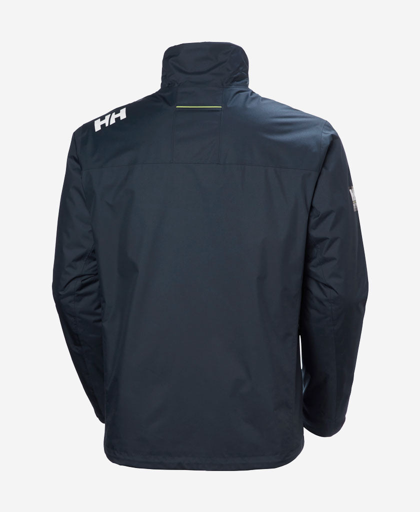 CREW HOODED PILE JACKET, Navy