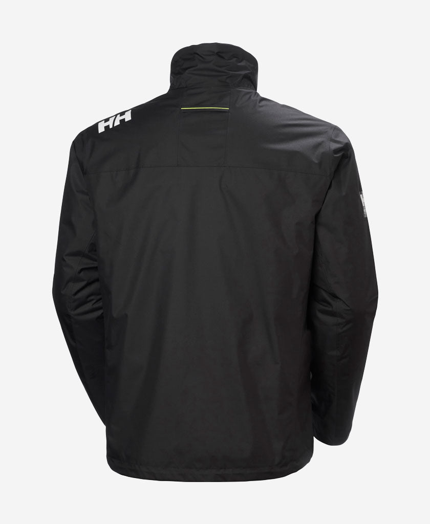 CREW HOODED PILE JACKET, Black