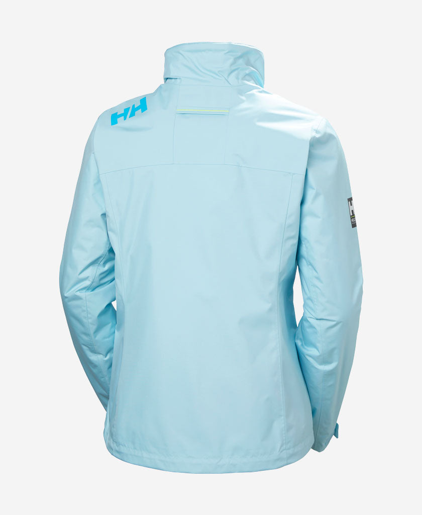 W CREW HOODED PILE JACKET, Light Cyan