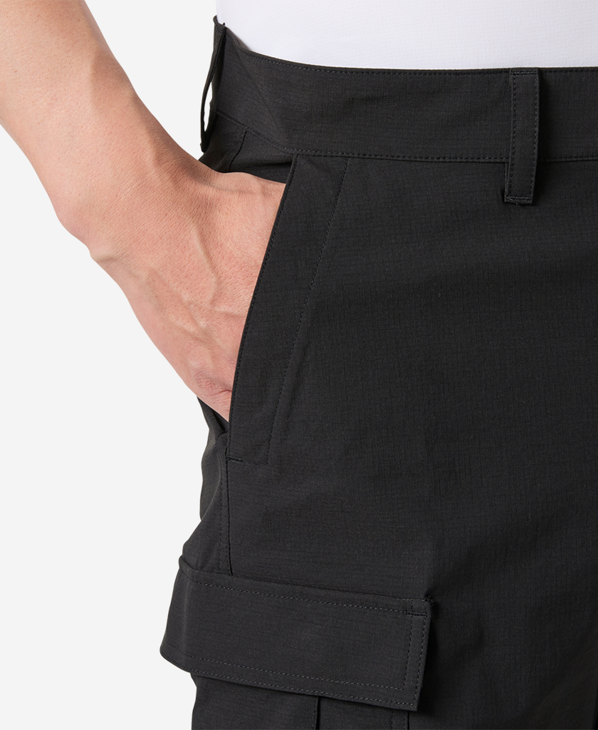 HH QD CARGO SHORTS 11", Black