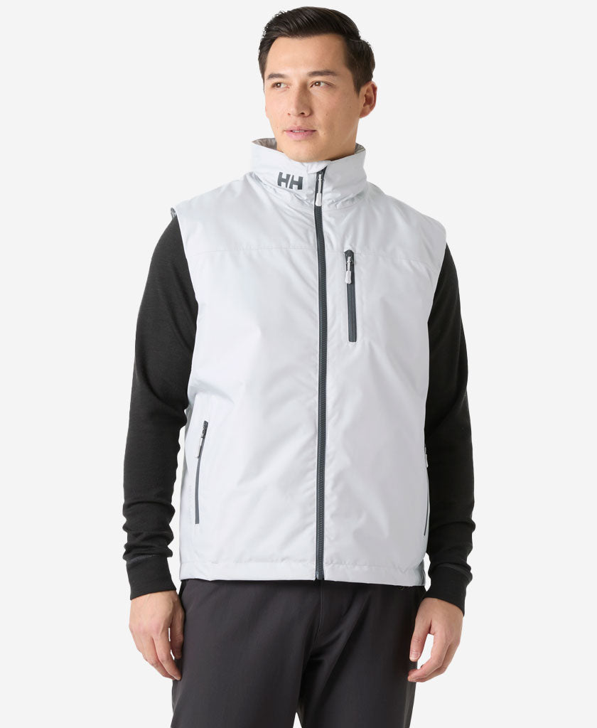 CREW PILE VEST, Grey Fog
