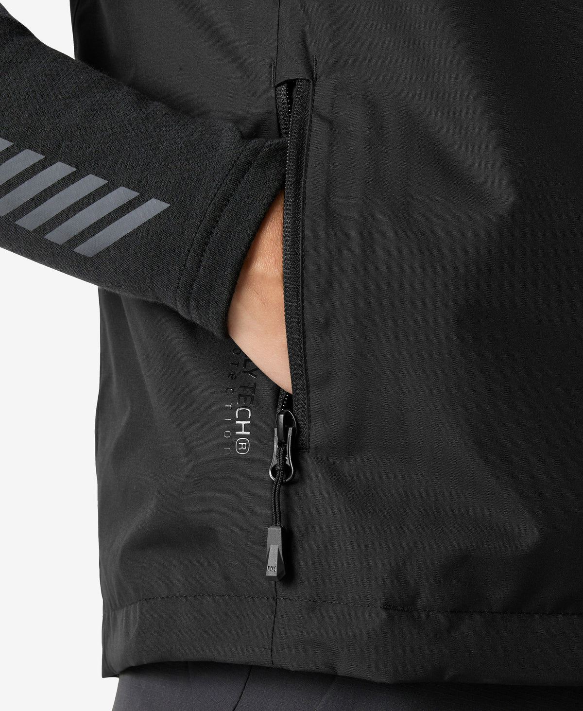 CREW PILE VEST, Black