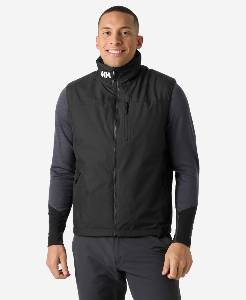 CREW PILE VEST, Black