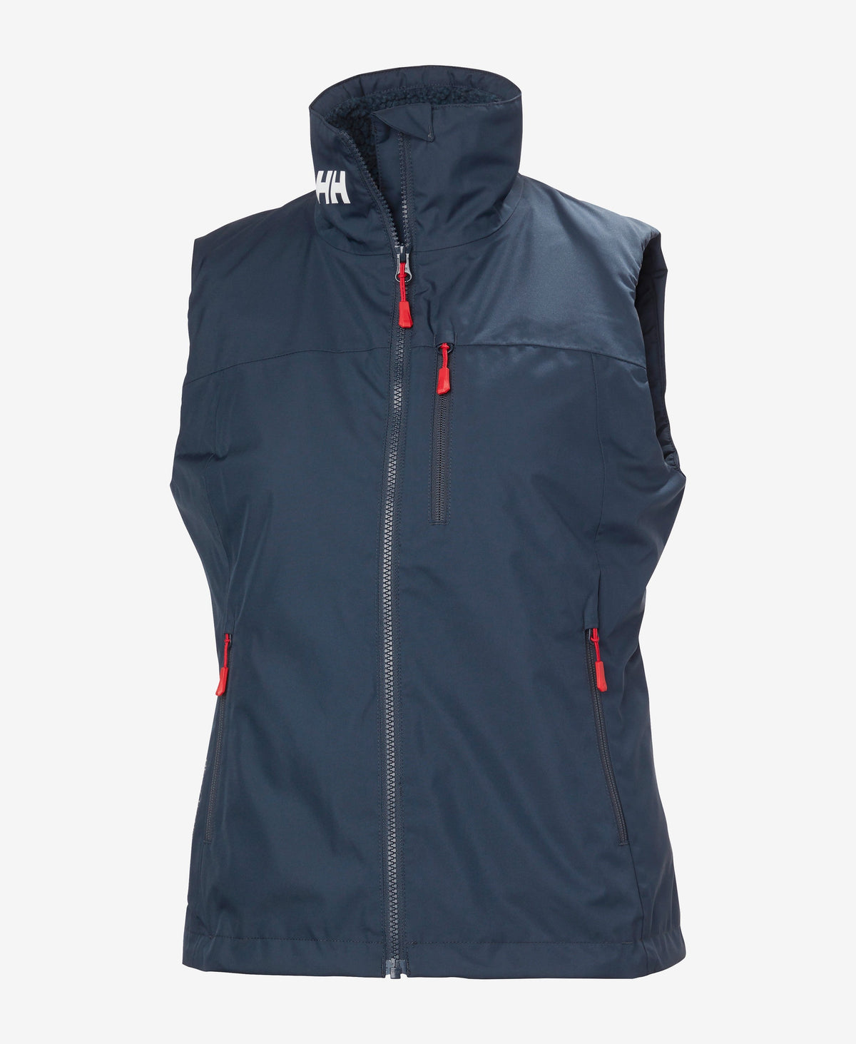 W CREW PILE VEST, Navy