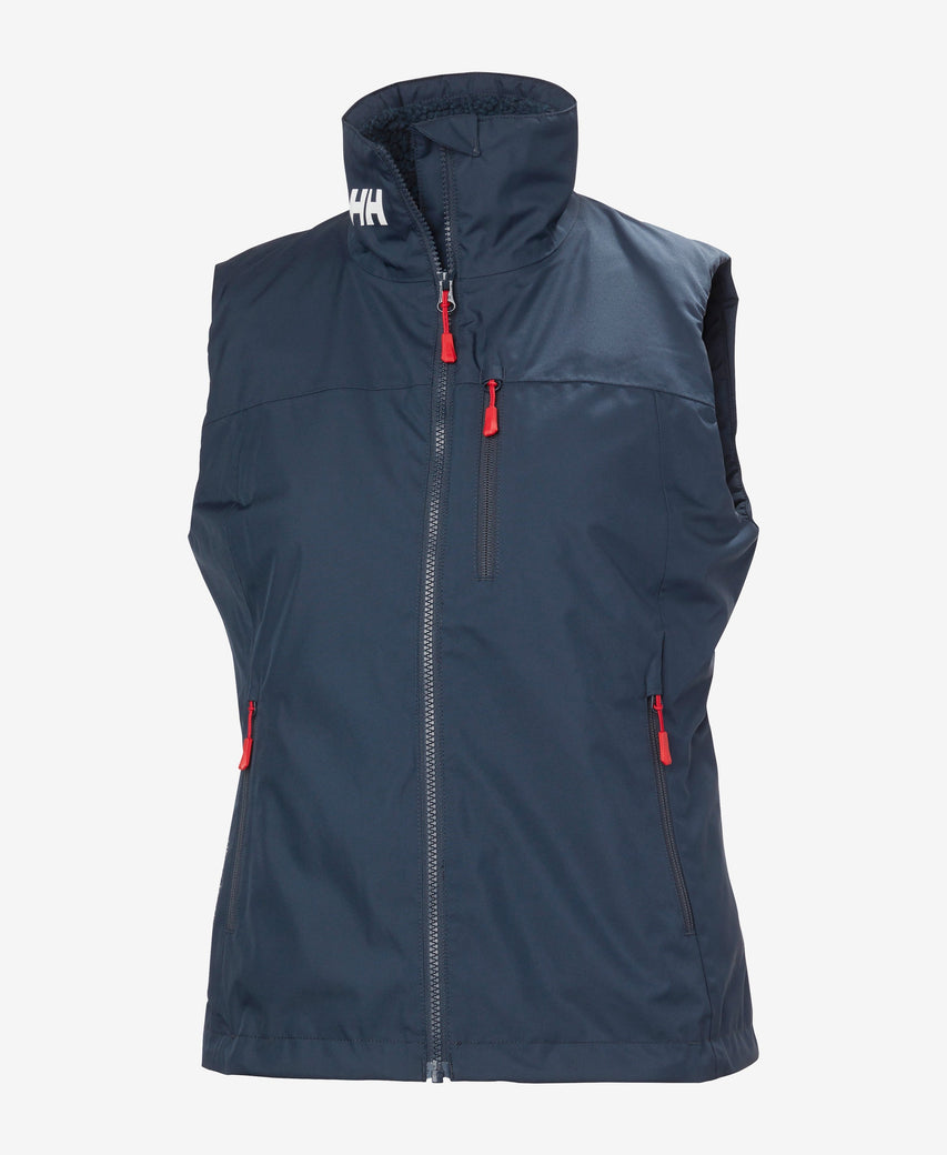 W CREW PILE VEST, Navy