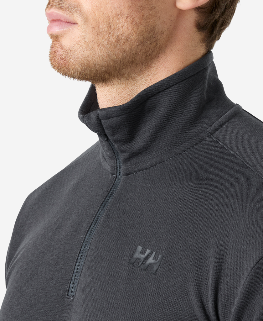 HP 1/2 ZIP PULLOVER, Ebony