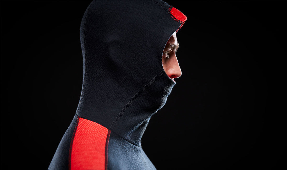 LIFA MERINO MIDWEIGHT HOODIE, Black