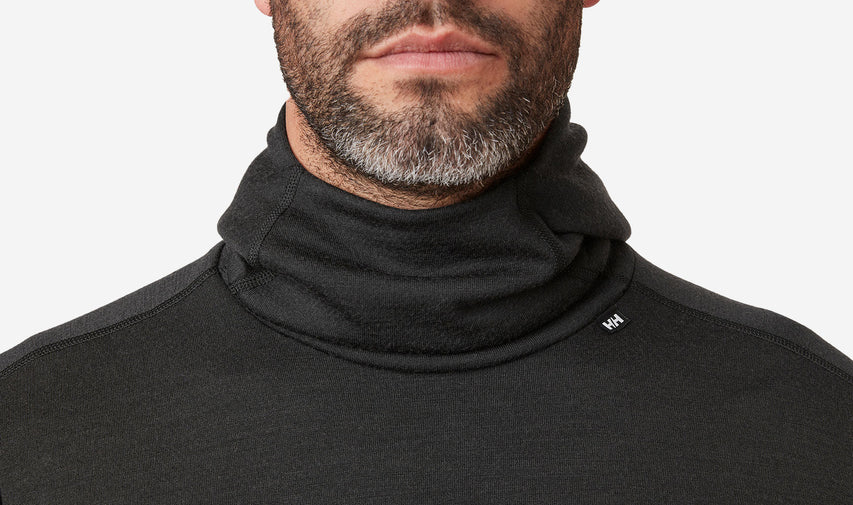LIFA MERINO MIDWEIGHT HOODIE, Black