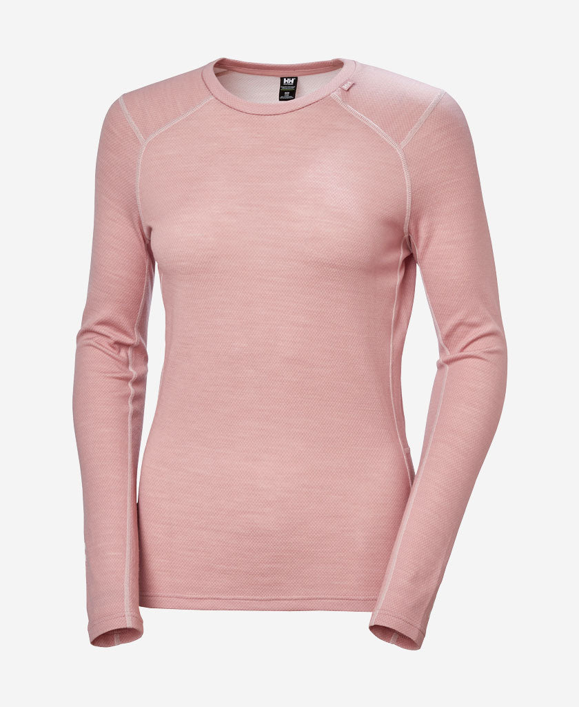 W LIFA MERINO MIDWEIGHT CREW, Pink Salt