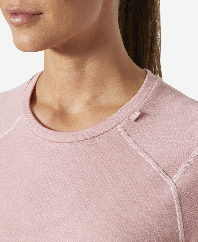 W LIFA MERINO MIDWEIGHT CREW, Pink Salt
