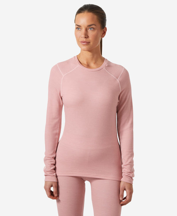 W LIFA MERINO MIDWEIGHT CREW, Pink Salt