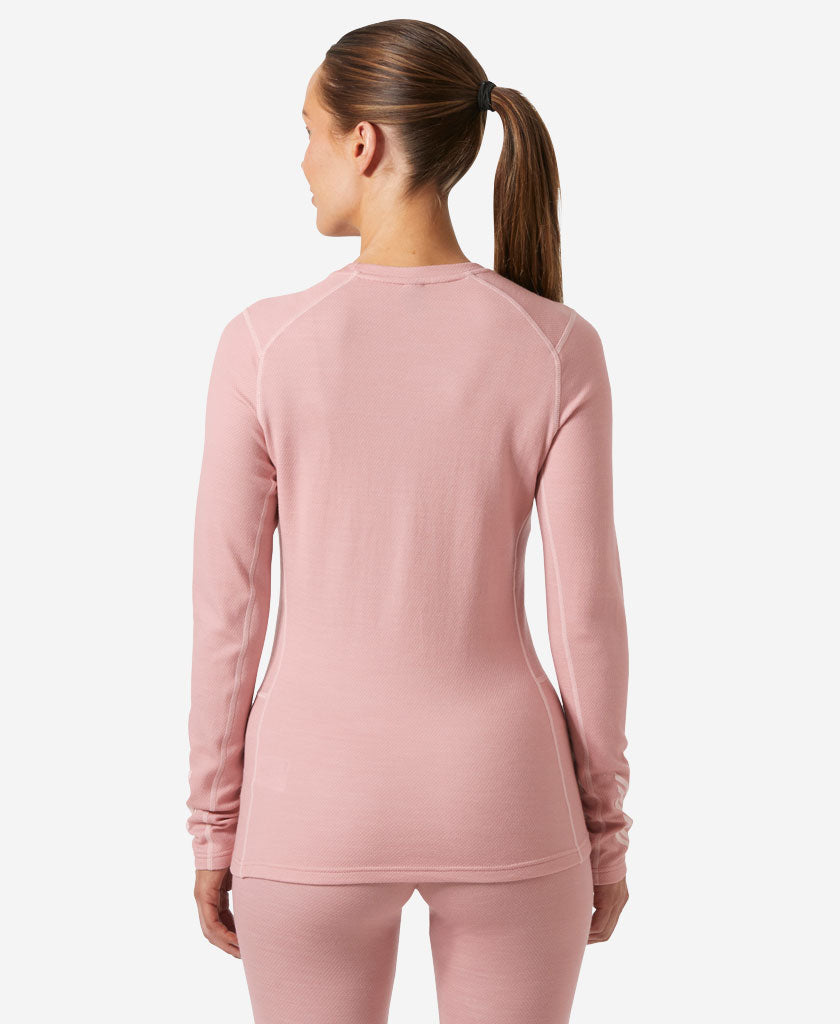 W LIFA MERINO MIDWEIGHT CREW, Pink Salt