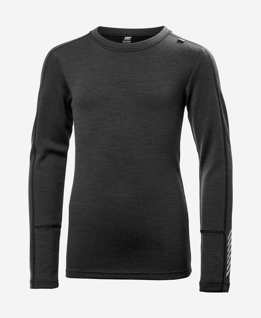 JR LIFA MERINO MIDWEIGHT SET, Black