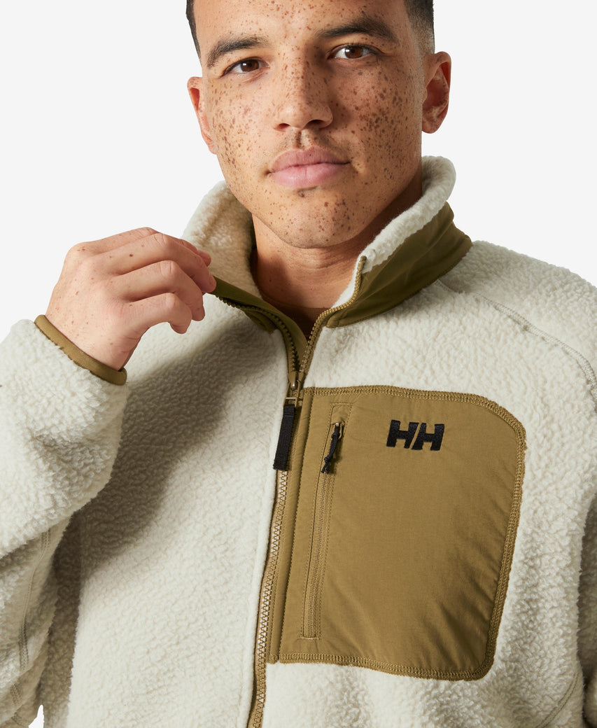 PANORAMA PILE BLOCK JACKET, Pelican