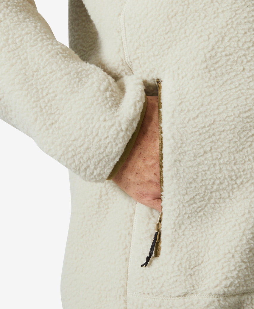 PANORAMA PILE BLOCK JACKET, Pelican