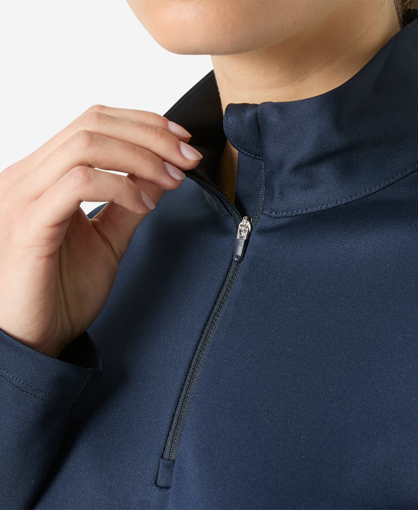 W HH TECH 1/2 ZIP, Navy