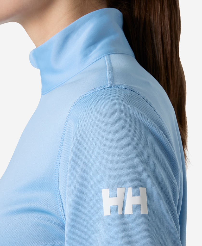 W HH TECH 1/2 ZIP, Bright Blue