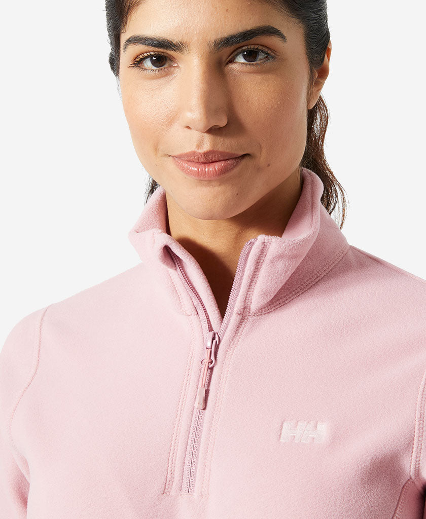 W DAYBREAKER 1/2 ZIP FLEECE, Pink Salt