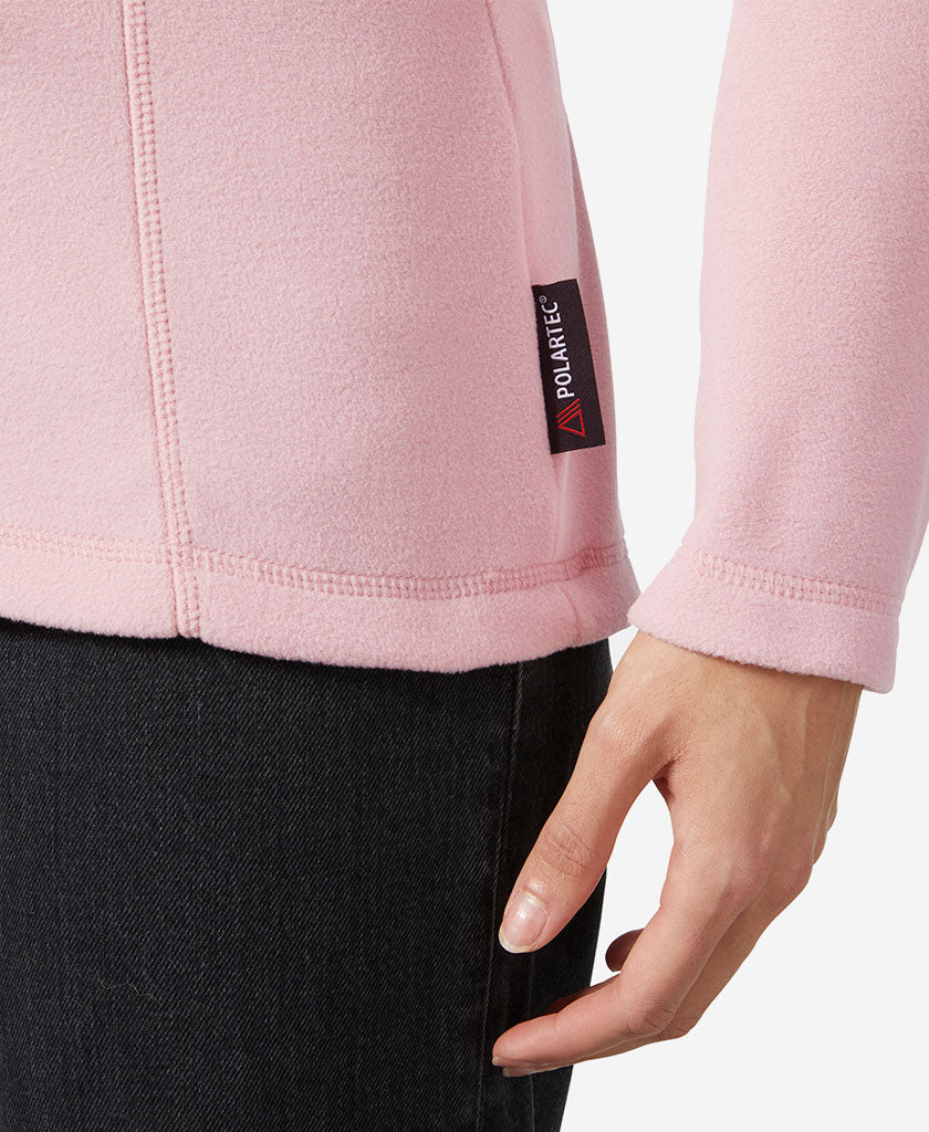 W DAYBREAKER 1/2 ZIP FLEECE, Pink Salt