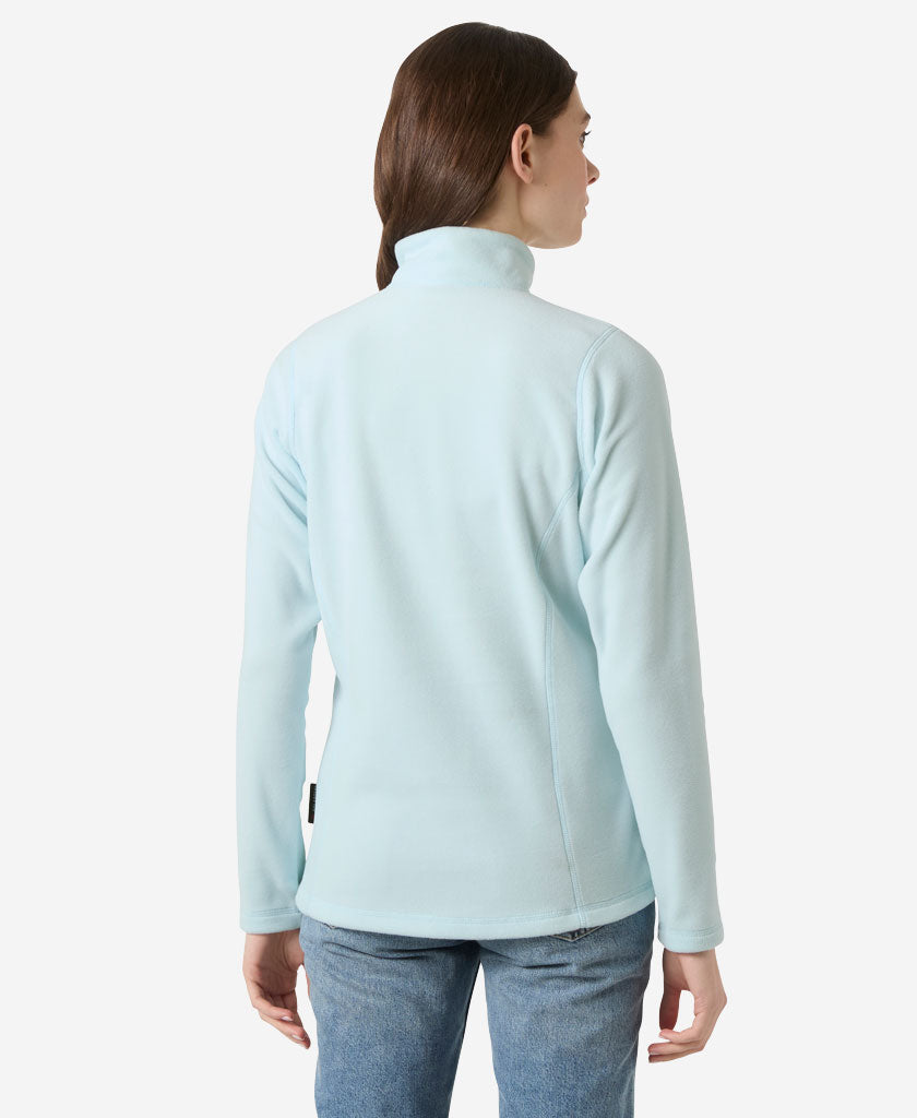 W DAYBREAKER 1/2 ZIP FLEECE, Barely Blue