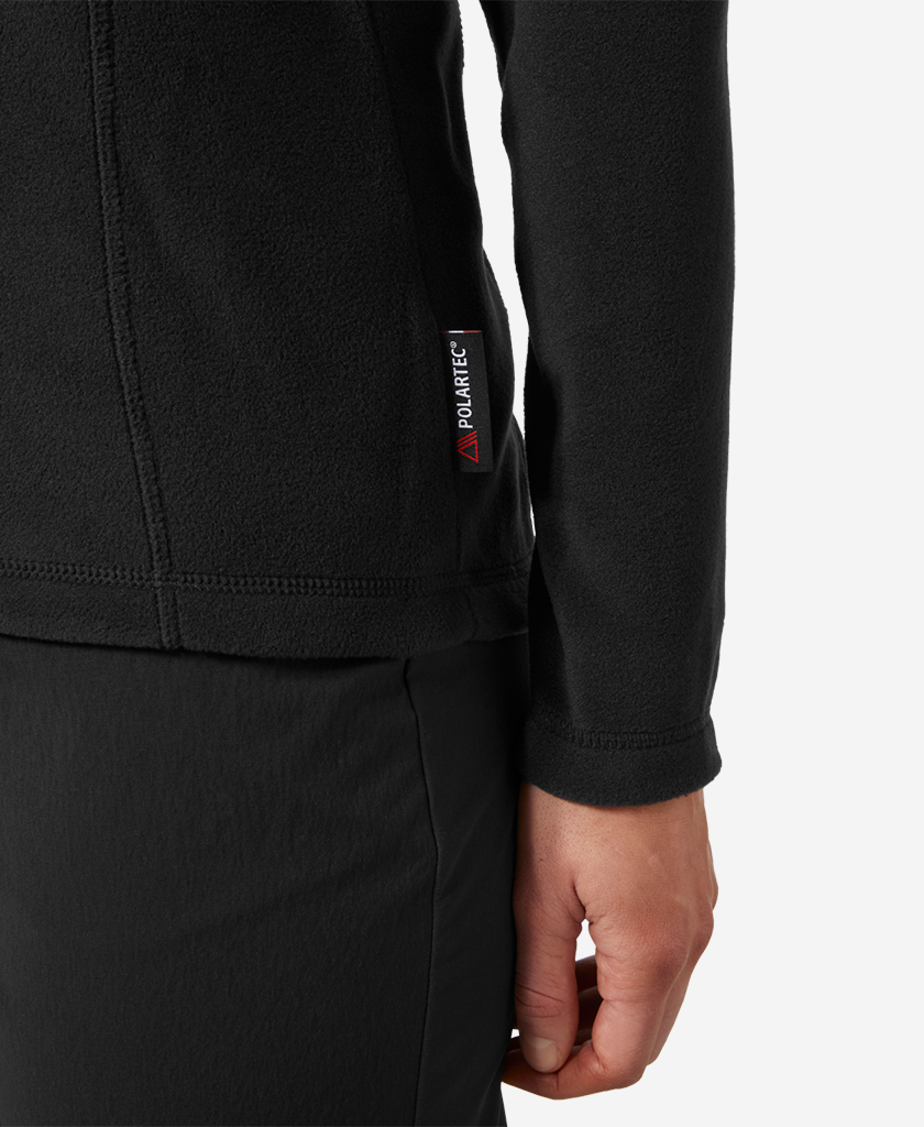 W DAYBREAKER 1/2 ZIP FLEECE, 991 Black
