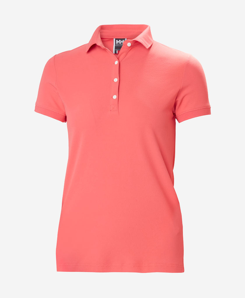W CREWLINE POLO, Sunset Pink