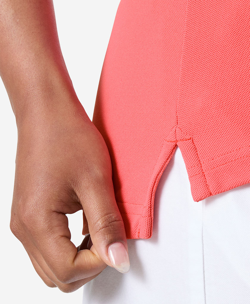W CREWLINE POLO, Sunset Pink
