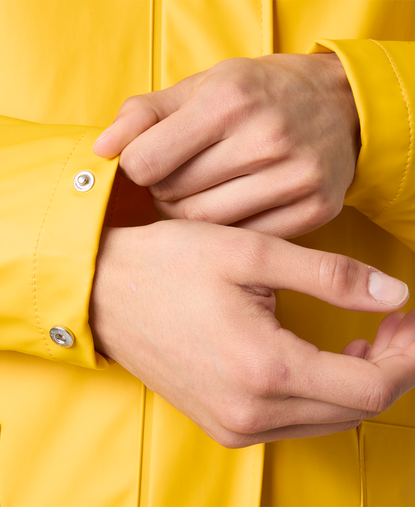 W MOSS RAIN COAT, Essential Yellow
