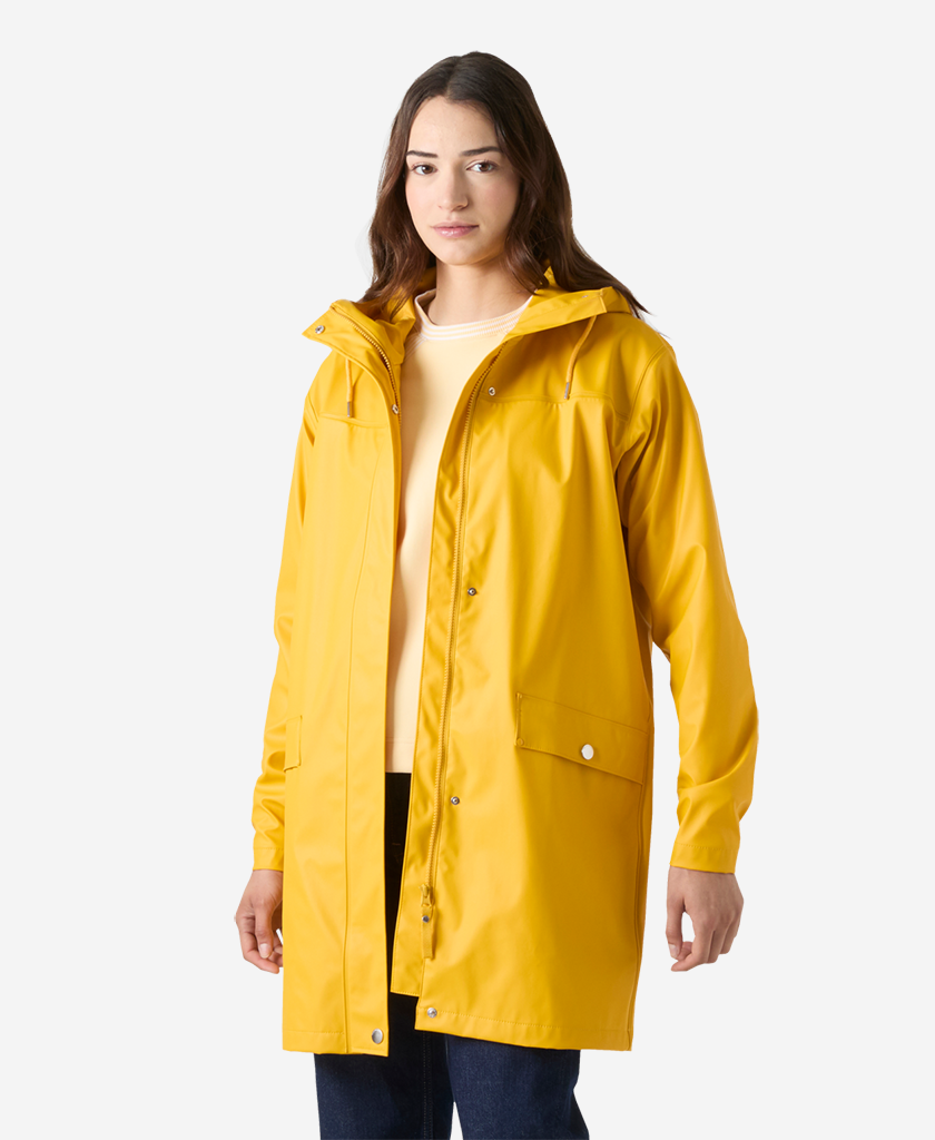 W MOSS RAIN COAT, Essential Yellow