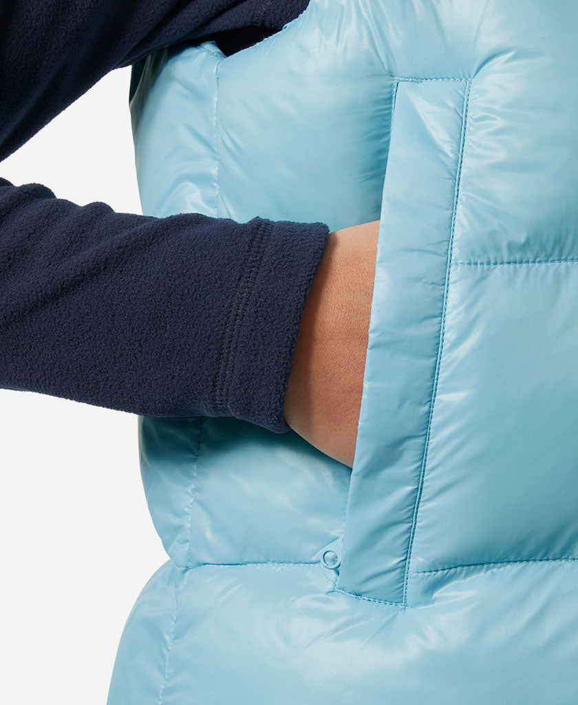 W JADE VEST, Light Cyan