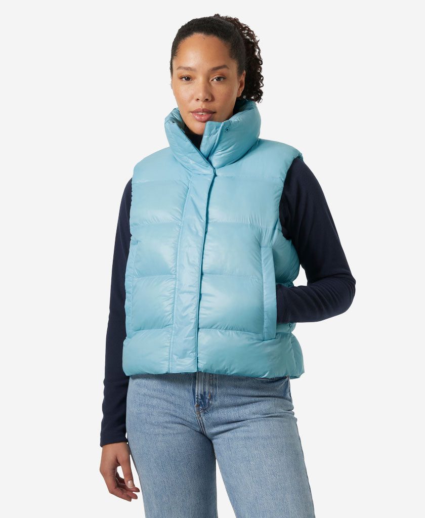 W JADE VEST, Light Cyan
