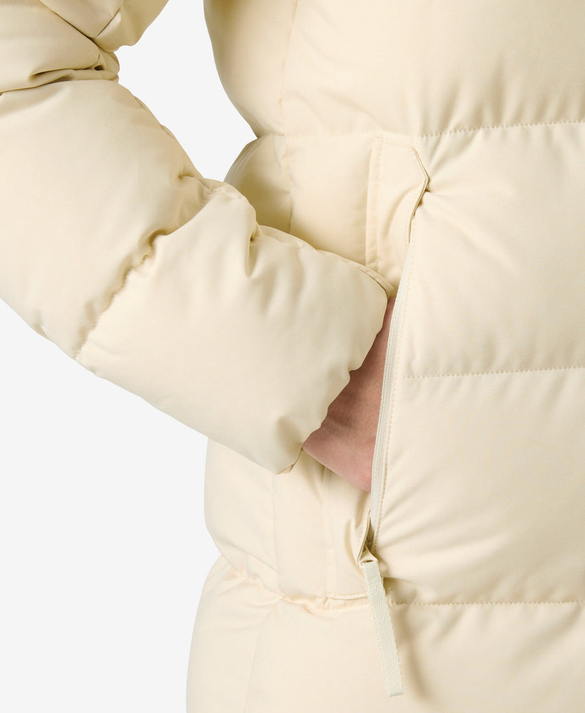 W BLOSSOM PUFFY PARKA, Cream