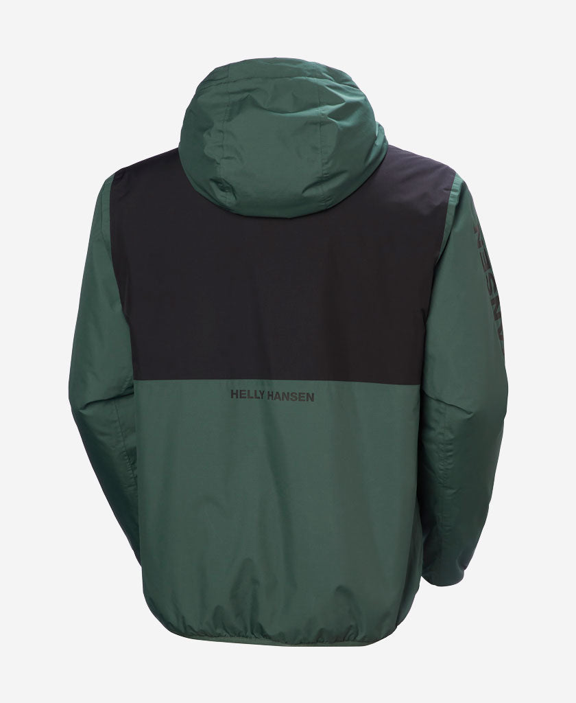 ERVIK INS RAIN JACKET, Jungle Green