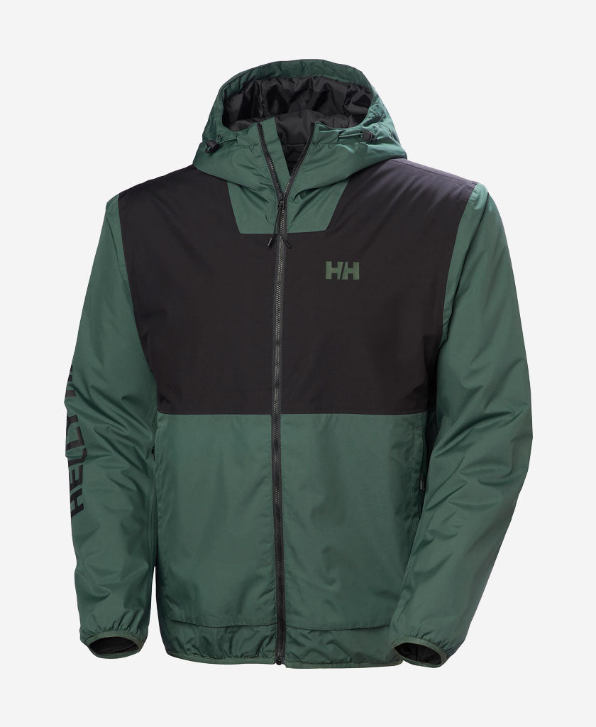 ERVIK INS RAIN JACKET, Jungle Green