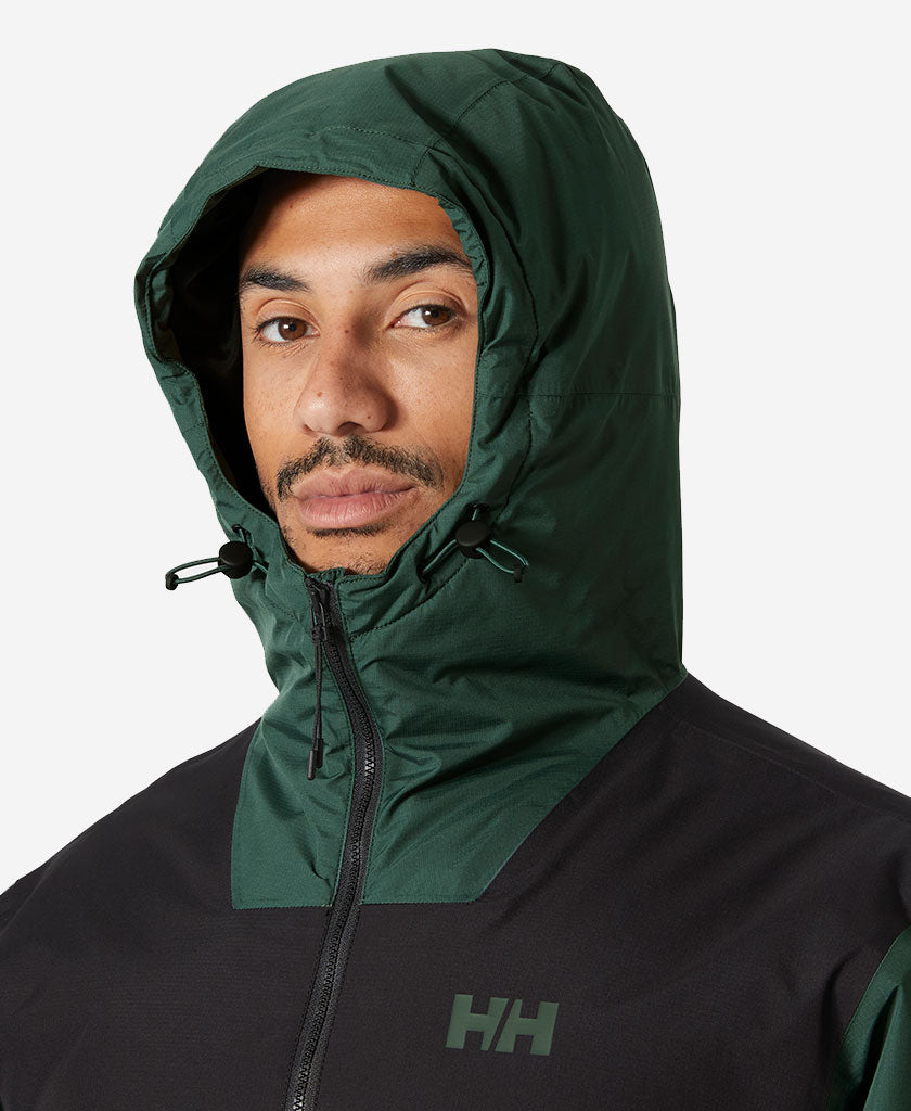 ERVIK INS RAIN JACKET, Jungle Green