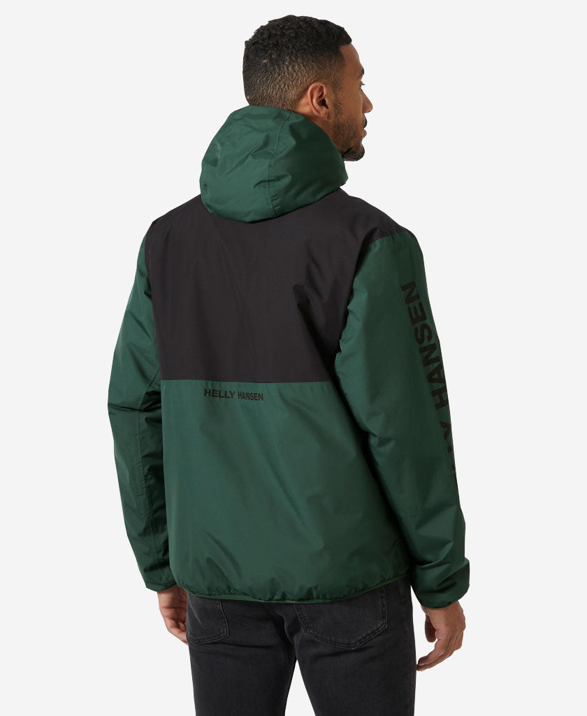 ERVIK INS RAIN JACKET, Jungle Green