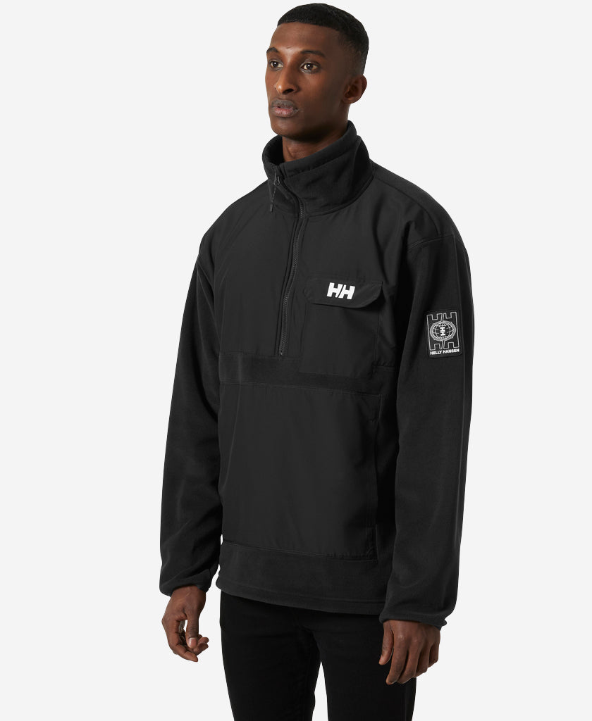 PLAY 1/2 ZIP FLEECE, Black