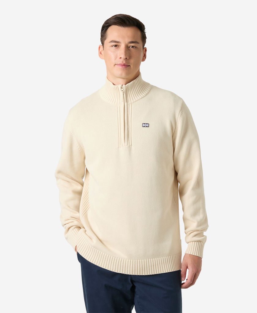 SMOEGEN 1/2 ZIP SWEATER, Cream