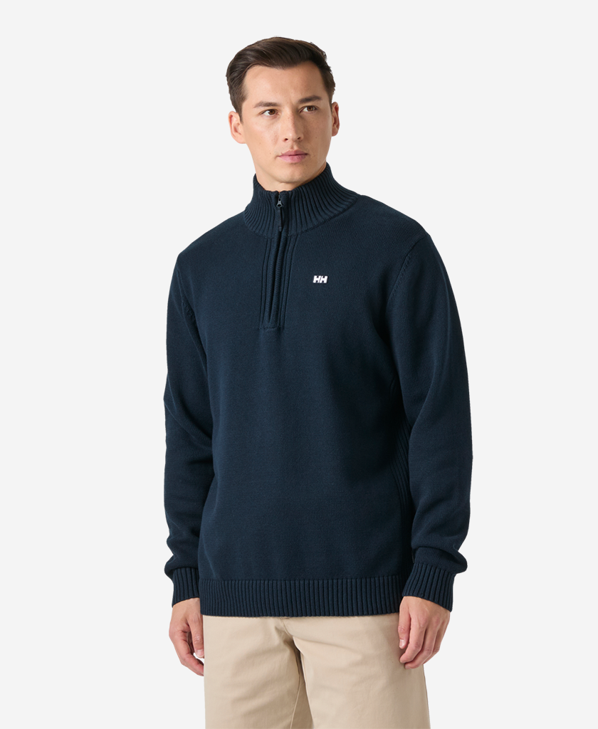SMOEGEN 1/2 ZIP SWEATER, Navy